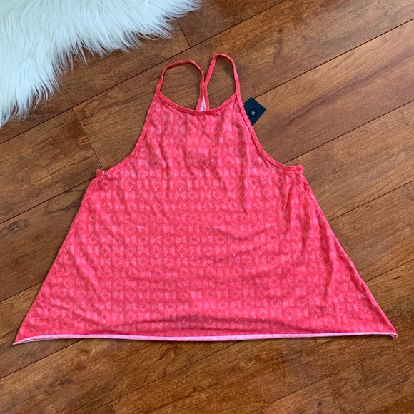 NWT Hollister Pink Racer Back Cropped Tank Top - Picture 1 of 8